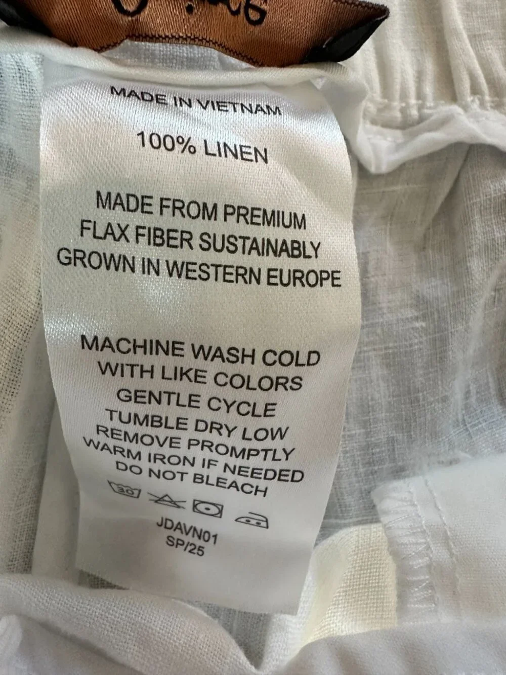 Quince 100% European Linen Wide Leg Pants White Lounge Summer Beach Travel NWT L