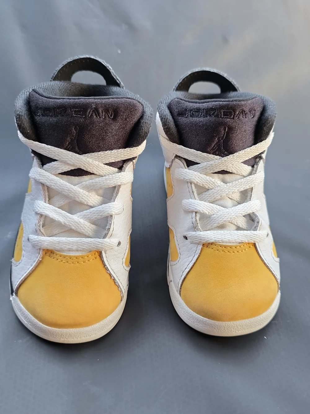 Nike 2024 Toddler Air Jordan 6 Retro TD Sneakers Size 7C - Yellow Ochre Wht& Blk