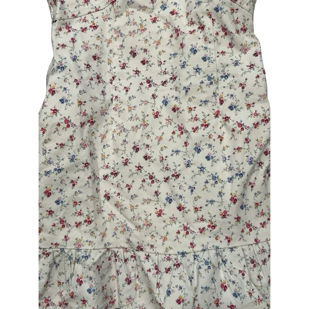 LoveShackFancy x Target Girls Sunrise Patchwork Denim Dress Cream NWT 16