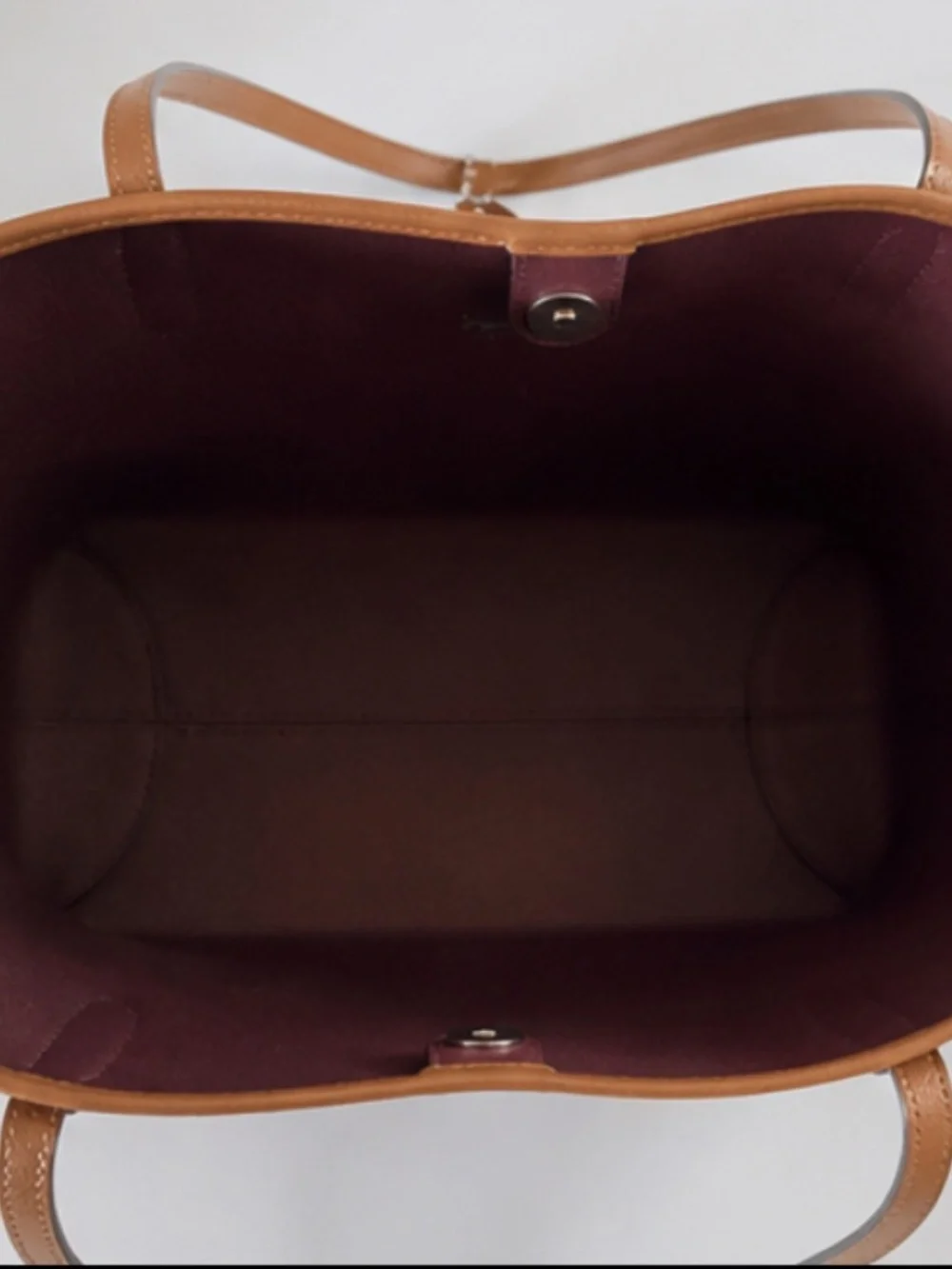 Coach City Tote Brown Pebble Leather Shoulder Bag Purse Gold Logo Hangtag
