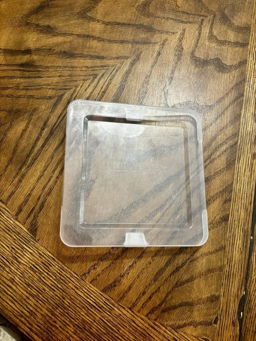 Temptations by Tara Plastic Replacement LID ONLY for Square Dish 6.5” Old World
