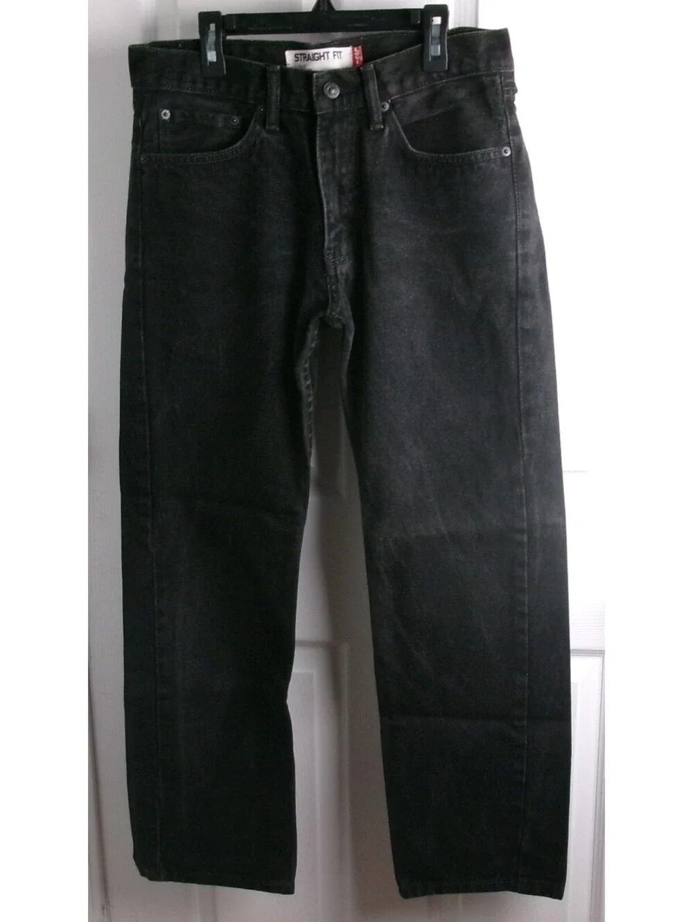 Levi's 505 Straight Fit Jeans Mens 31x30 Black Denim 100% Cotton