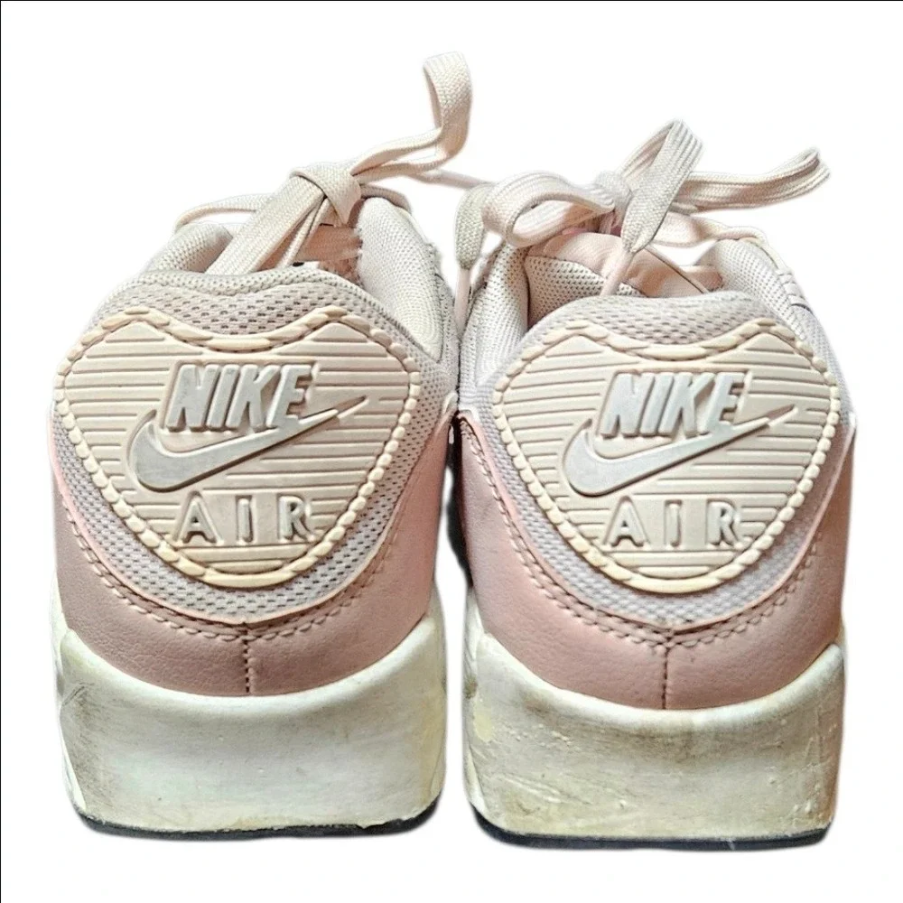 Nike Air Max 90 Barely Rose White Womens Sneakers Shoes Size 9 DH8010-600