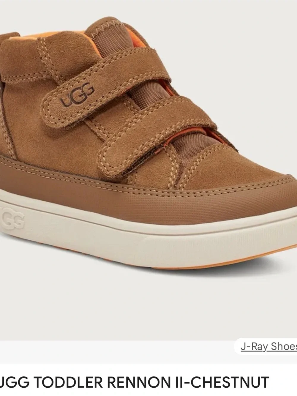 UGG toddler kids chestnut Rennon II size 7 EUC