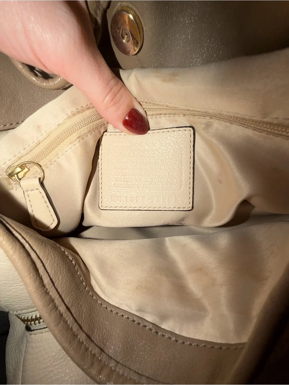 Coach croc embossed