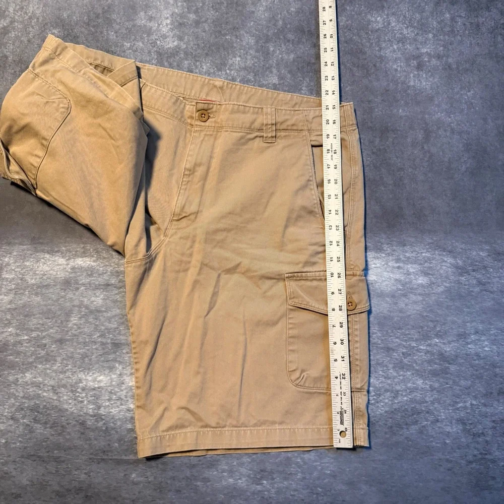 The North Face Mens Cargo Shorts Size 38 Tan Khaki Cotton Twill Hiking Outdoor
