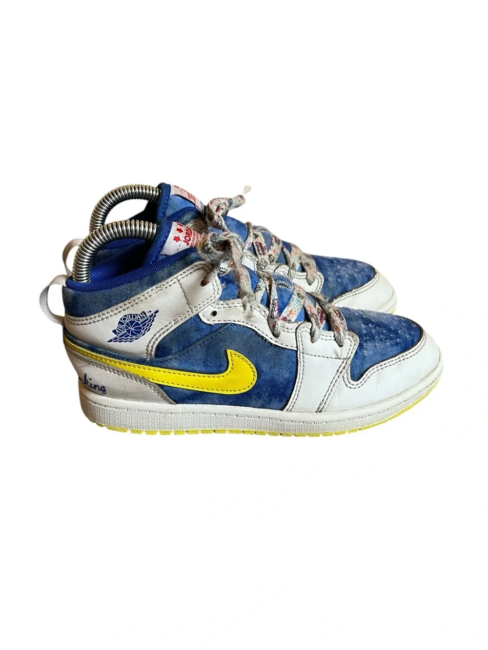 Air Jordan 1 Mid Sneaker School Be Tall In Your Thinking Preschool Edition 3Y