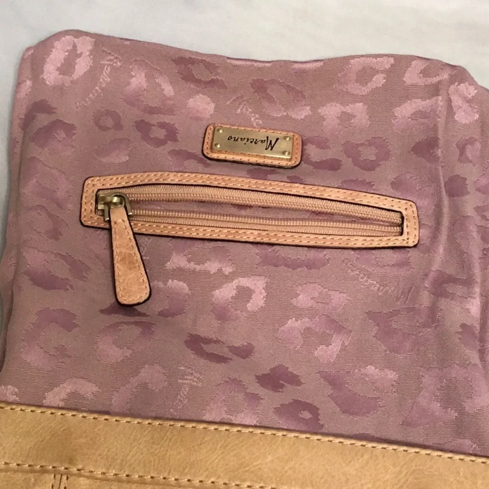 Marciano Angelique Foldover Blush Pink‎ / Dusty Rose Hand Clutch