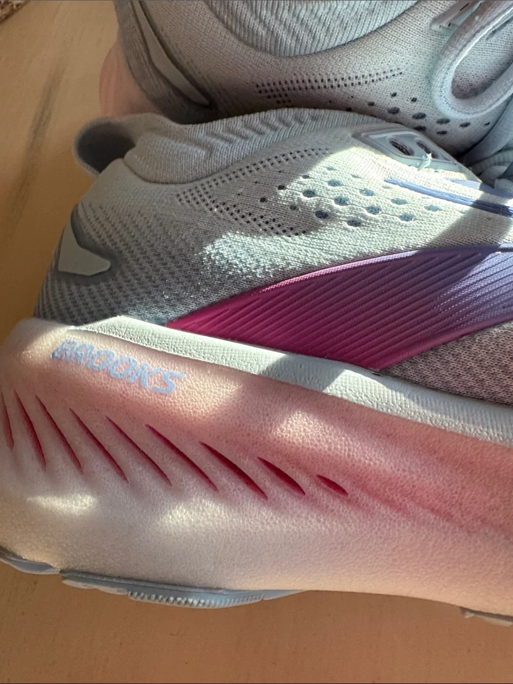 Brooks Women's Pale Blue Running Shoes with Lilac Details
