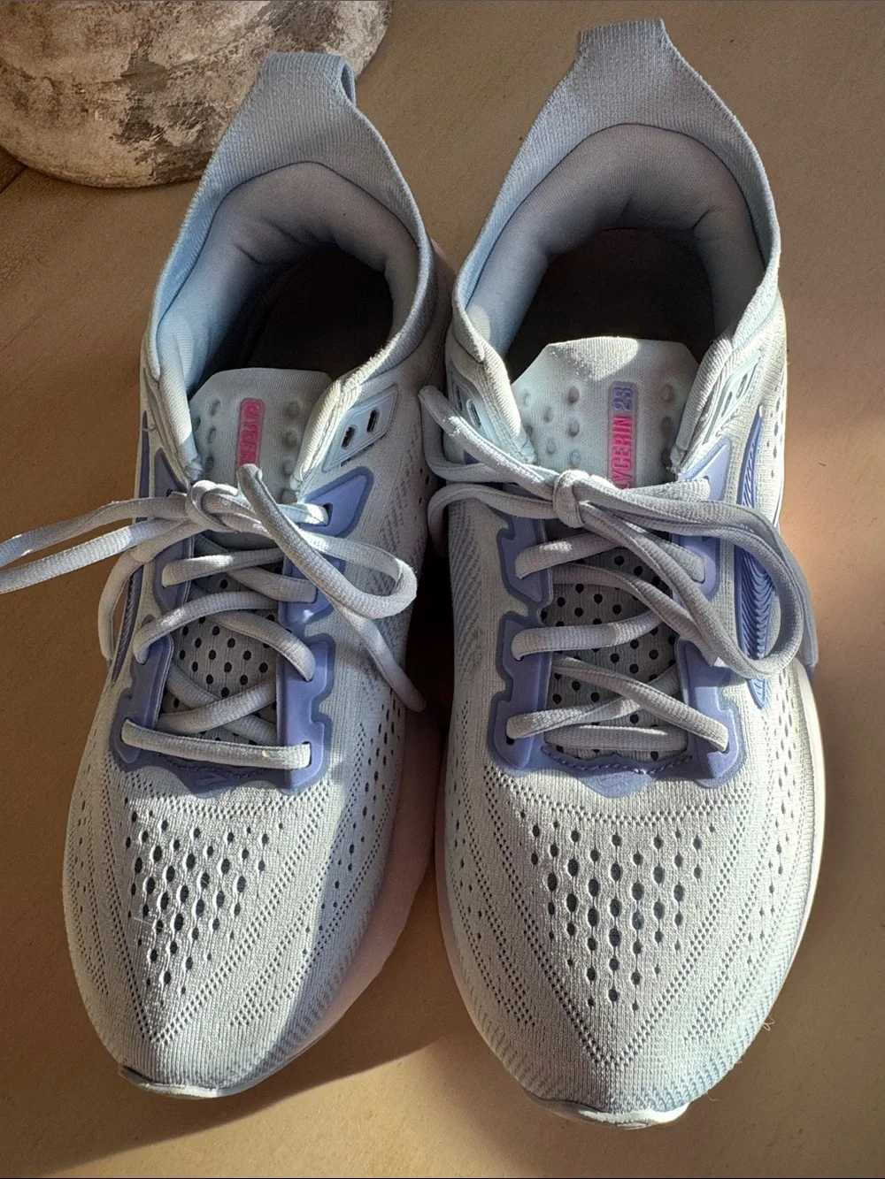 Brooks Women's Pale Blue Running Shoes with Lilac Details