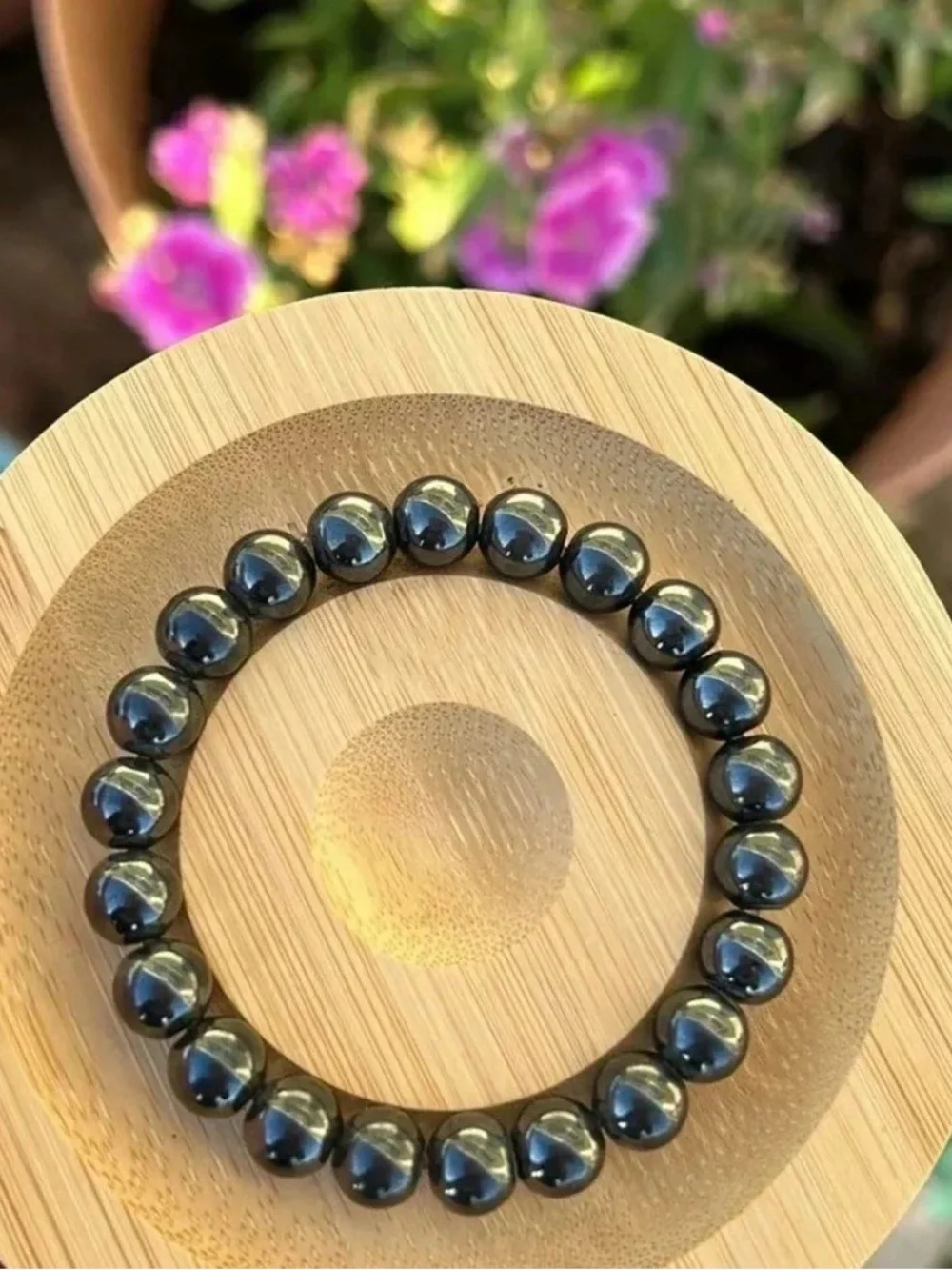 Handmade polished hematite