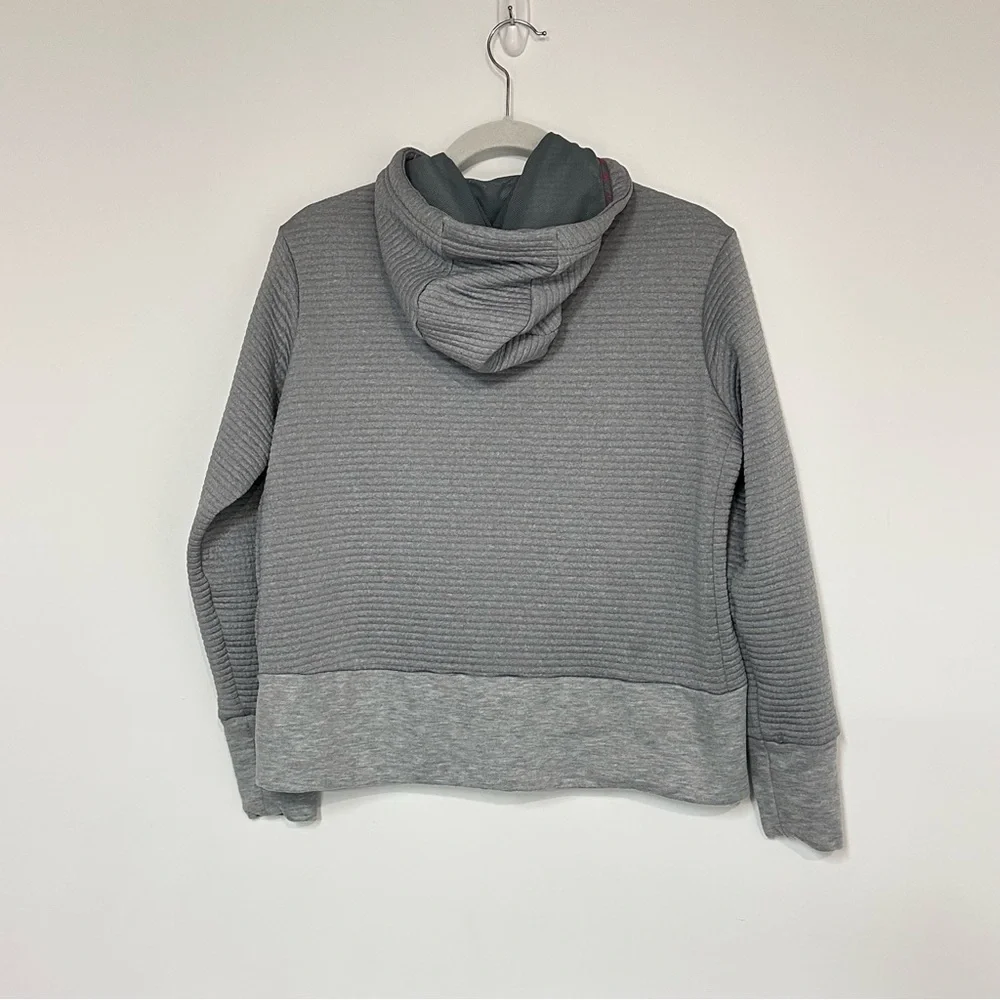 Nike Dri Fit Women's Ribbed Training Crop Hoodie Sweatshirt Medium