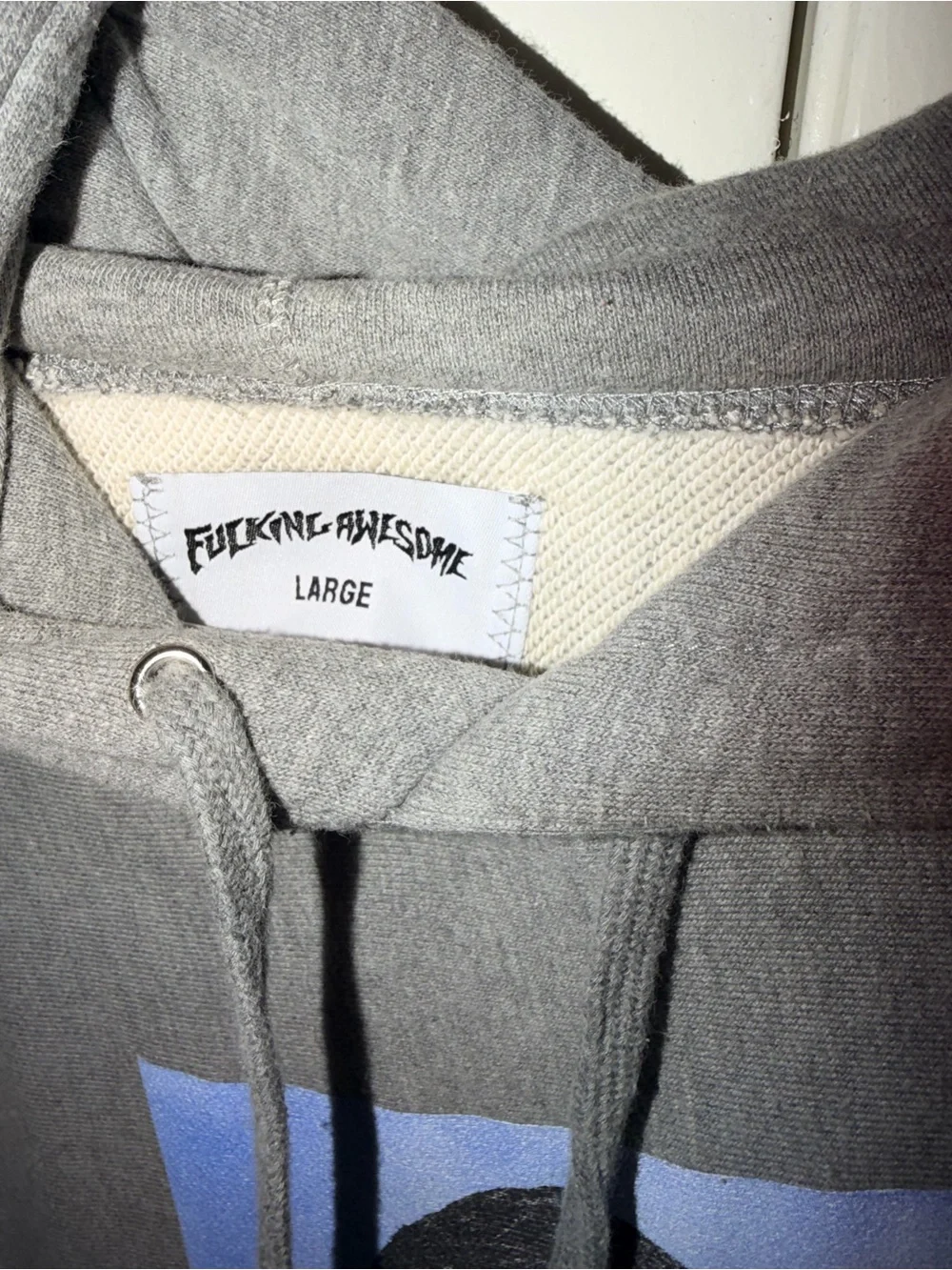 Fucking Awesome Gray Graphic Hoodie with Photo Print Louie Lopez