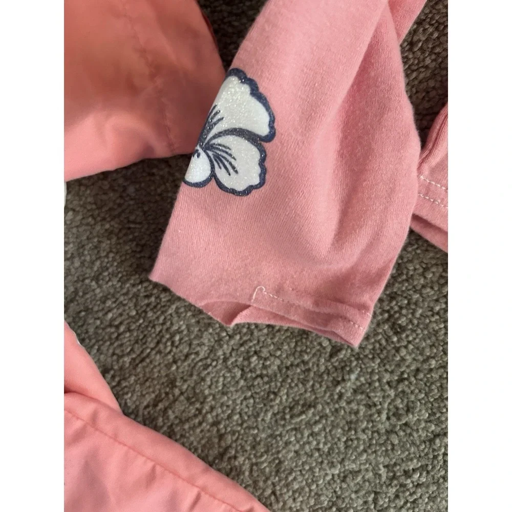 vintage Mossimo girl's Hawaiian floral tracksuit set Size Youth 6/6X