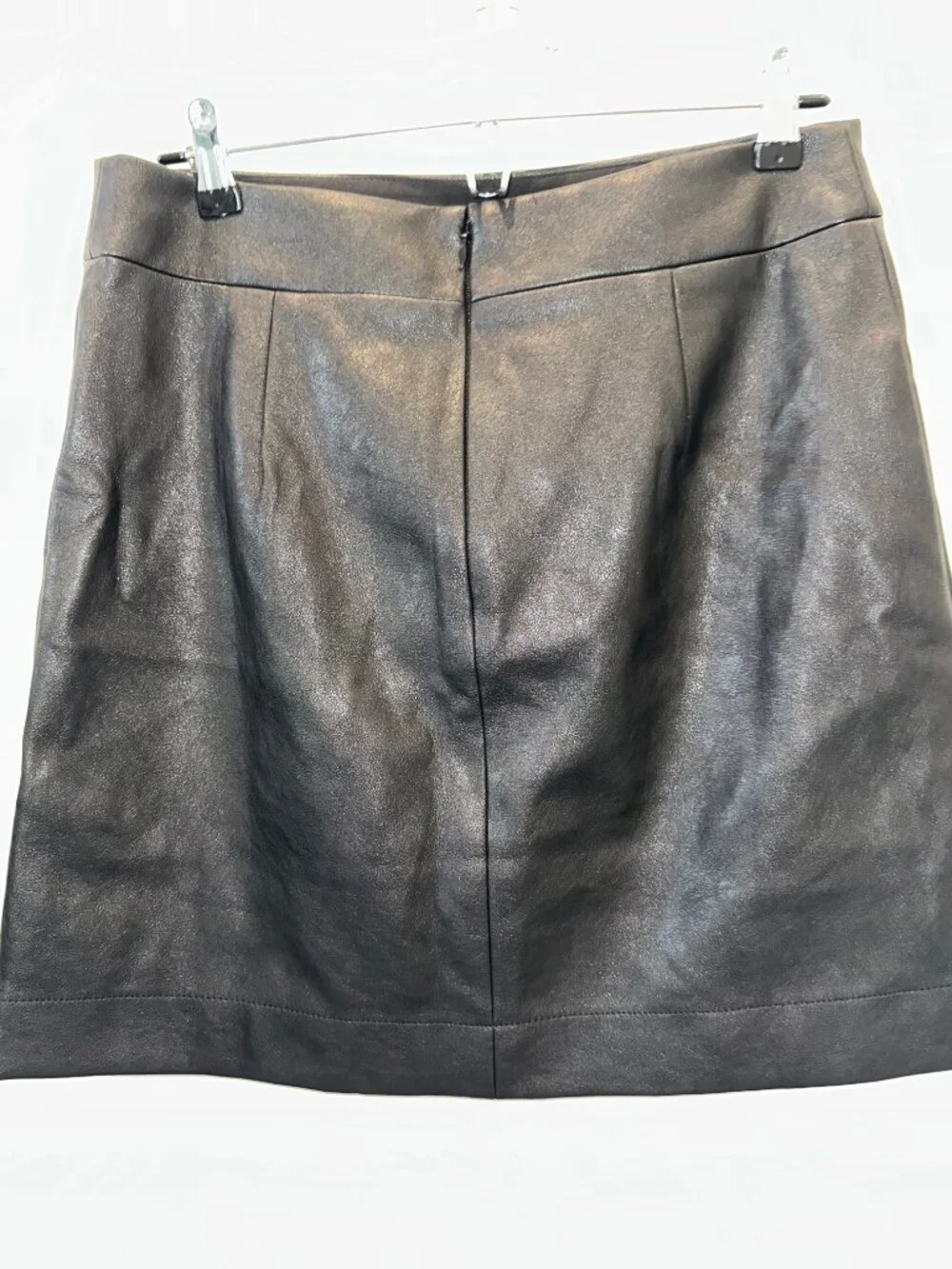 J.Crew Women's Black Leather Mini Skirt