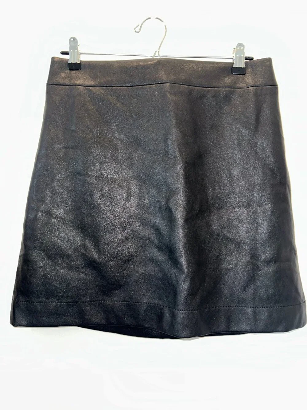 J.Crew Women's Black Leather Mini Skirt