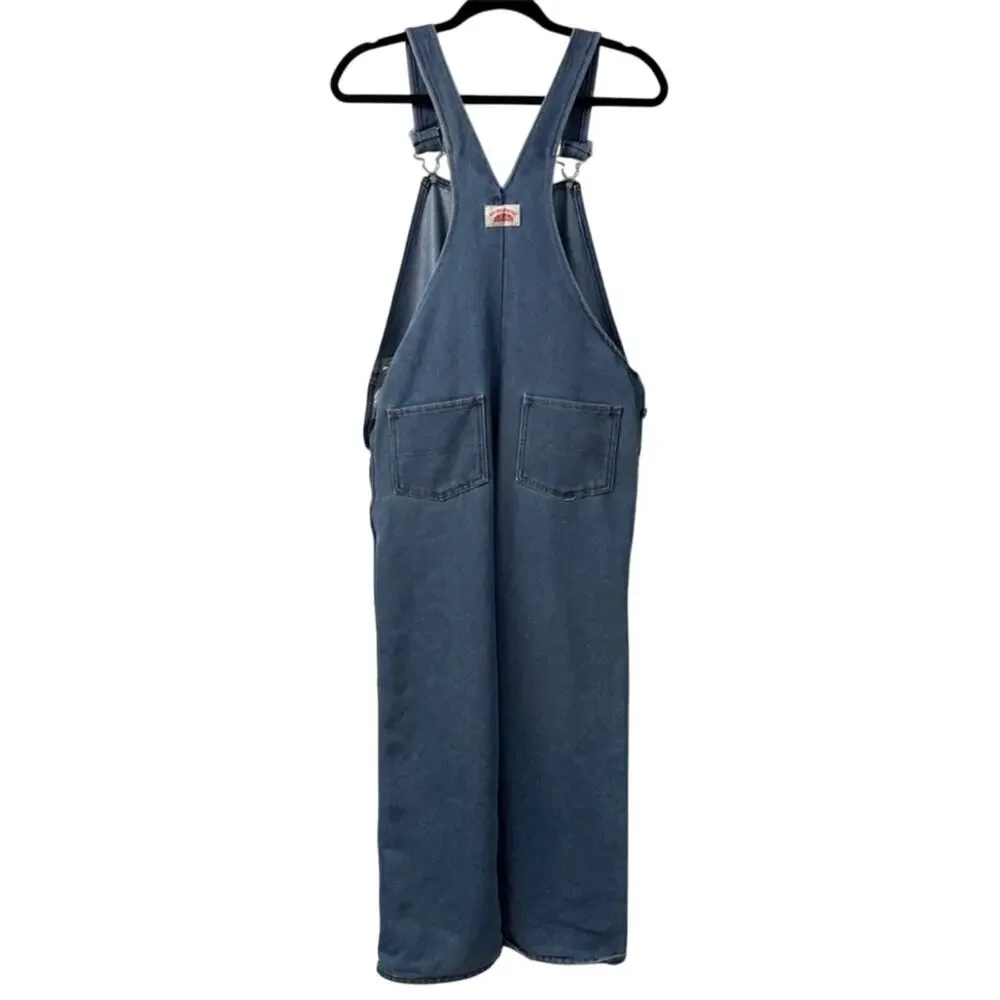Vintage roundhouse Kids Blue Denim Overalls size 18 jeans pumpkin patch farm