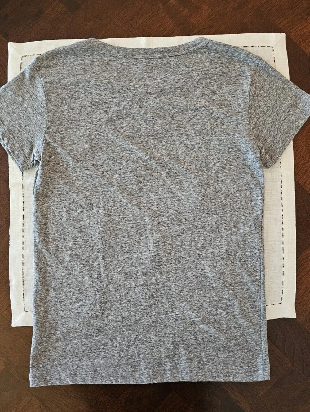 J.Crew Heather Grey Sequin Flamingo Crewneck Tee Shirt S