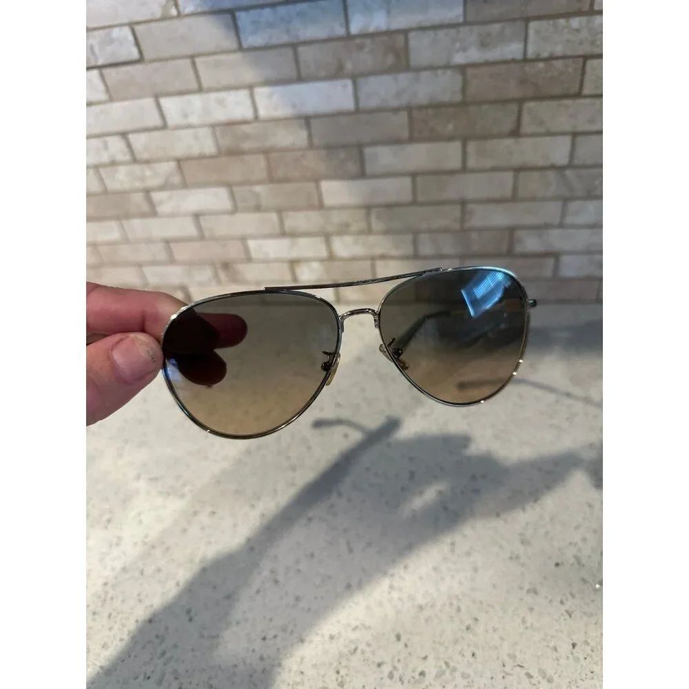 COACH WOMEN SUNGLASSES HC7140 CD474‎ Shiny Light Gold / Grey Gradient Polarized