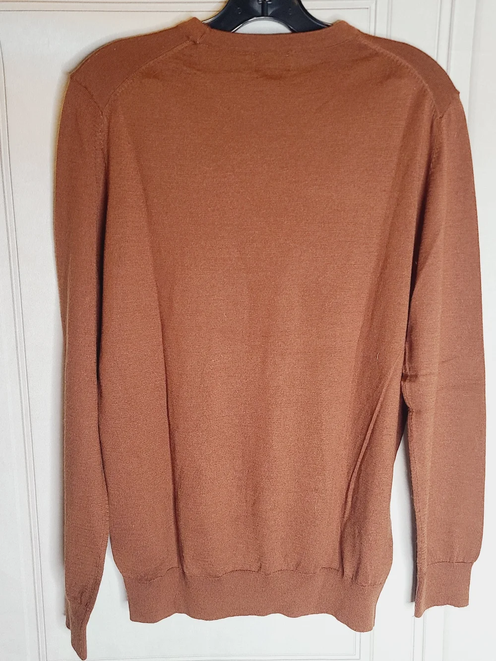H&M Men's Crewneck Sweater in Copper Brown