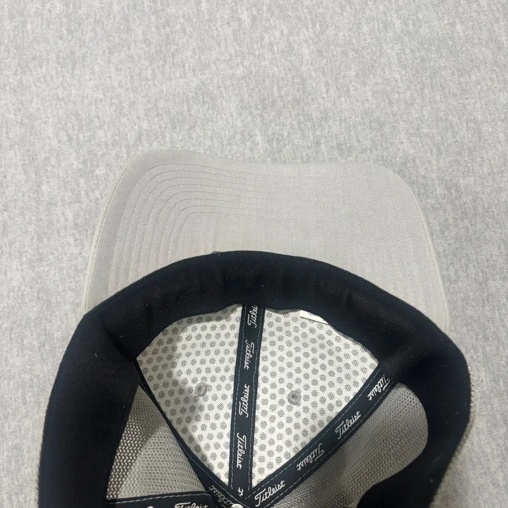Titleist Golf Hat Grey Mesh Performance Cap FootJoy Pro V1  S/M Deep Back