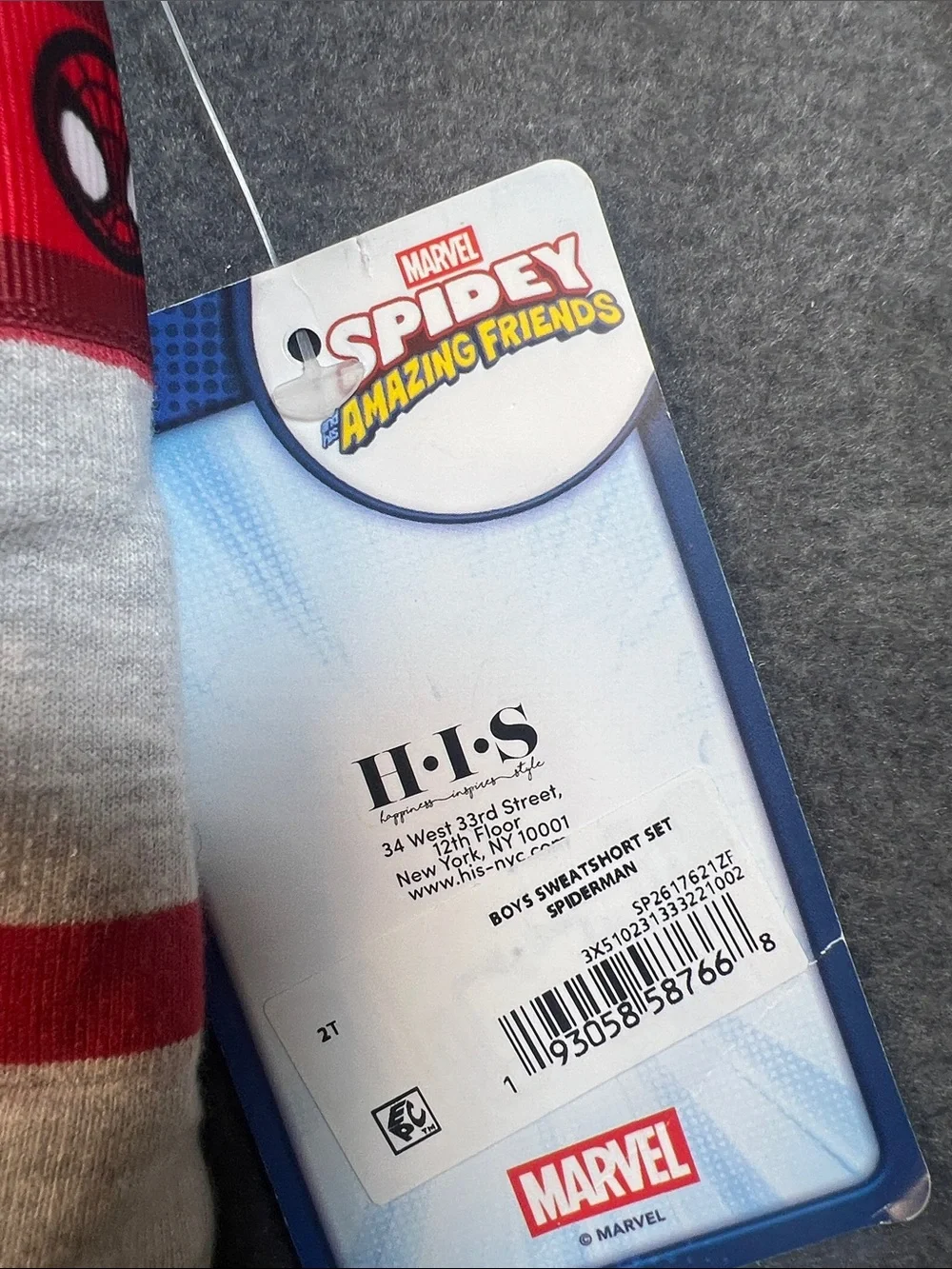 Spiderman strap stripes