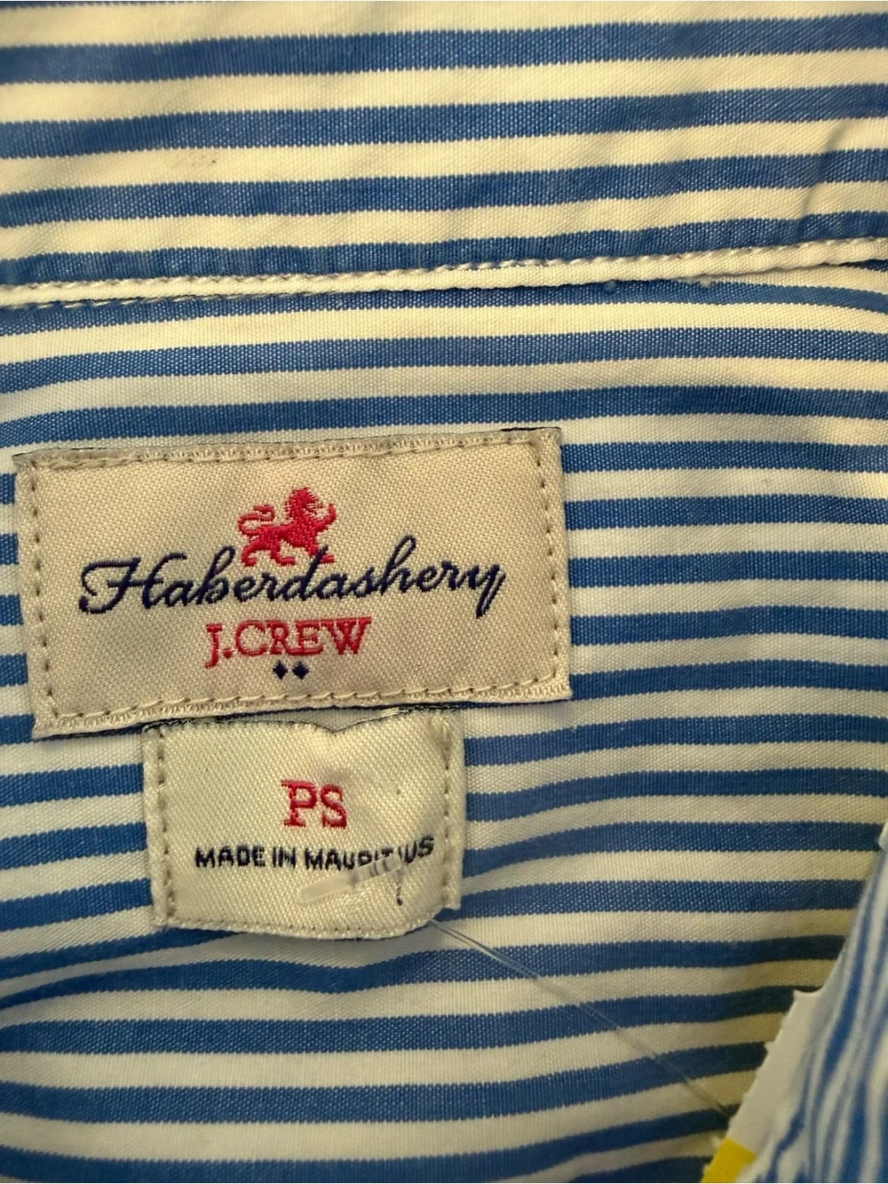 J. Crew women’s Blue and White Pinstripe Button-Down Shirt