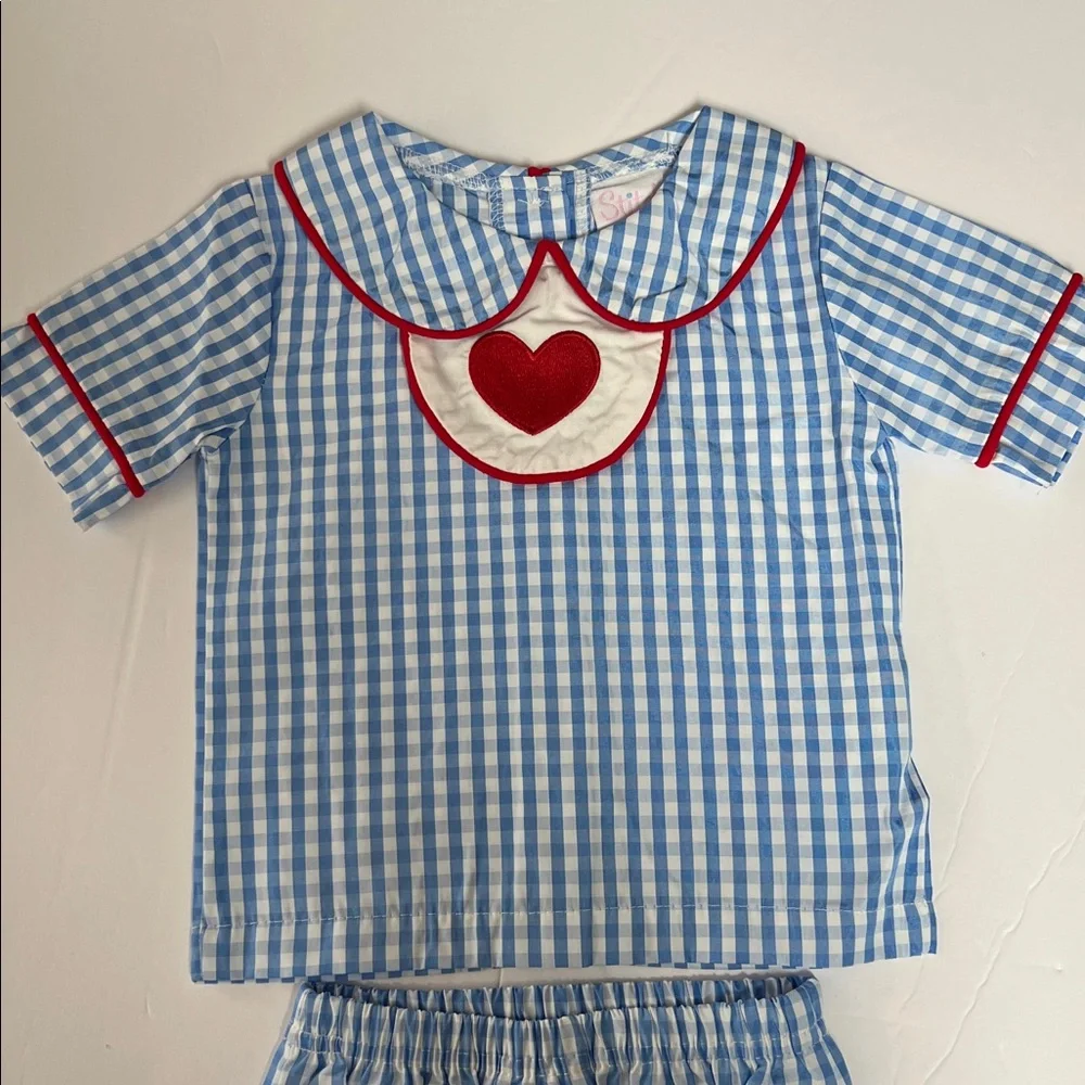 NWOT Stitchy Fish Boys Outfit Size 6 Months