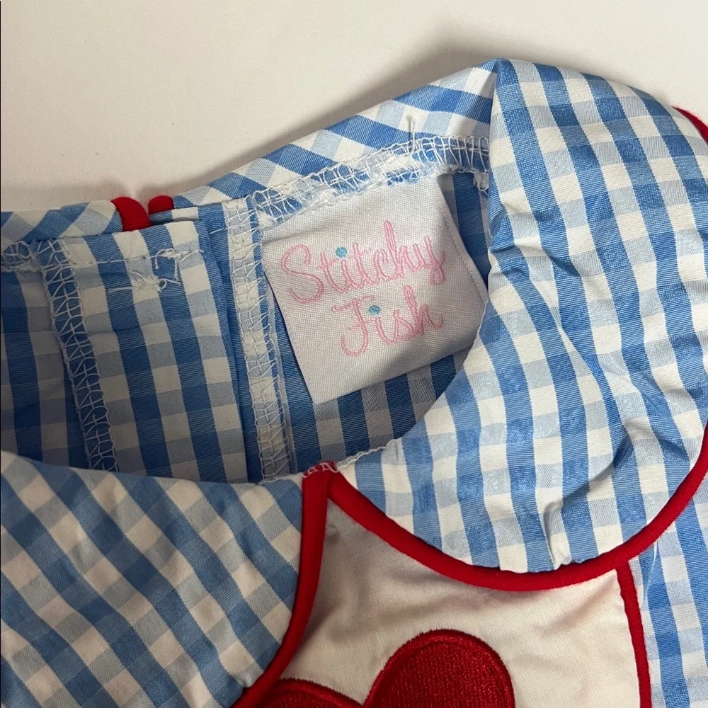 NWOT Stitchy Fish Boys Outfit Size 6 Months