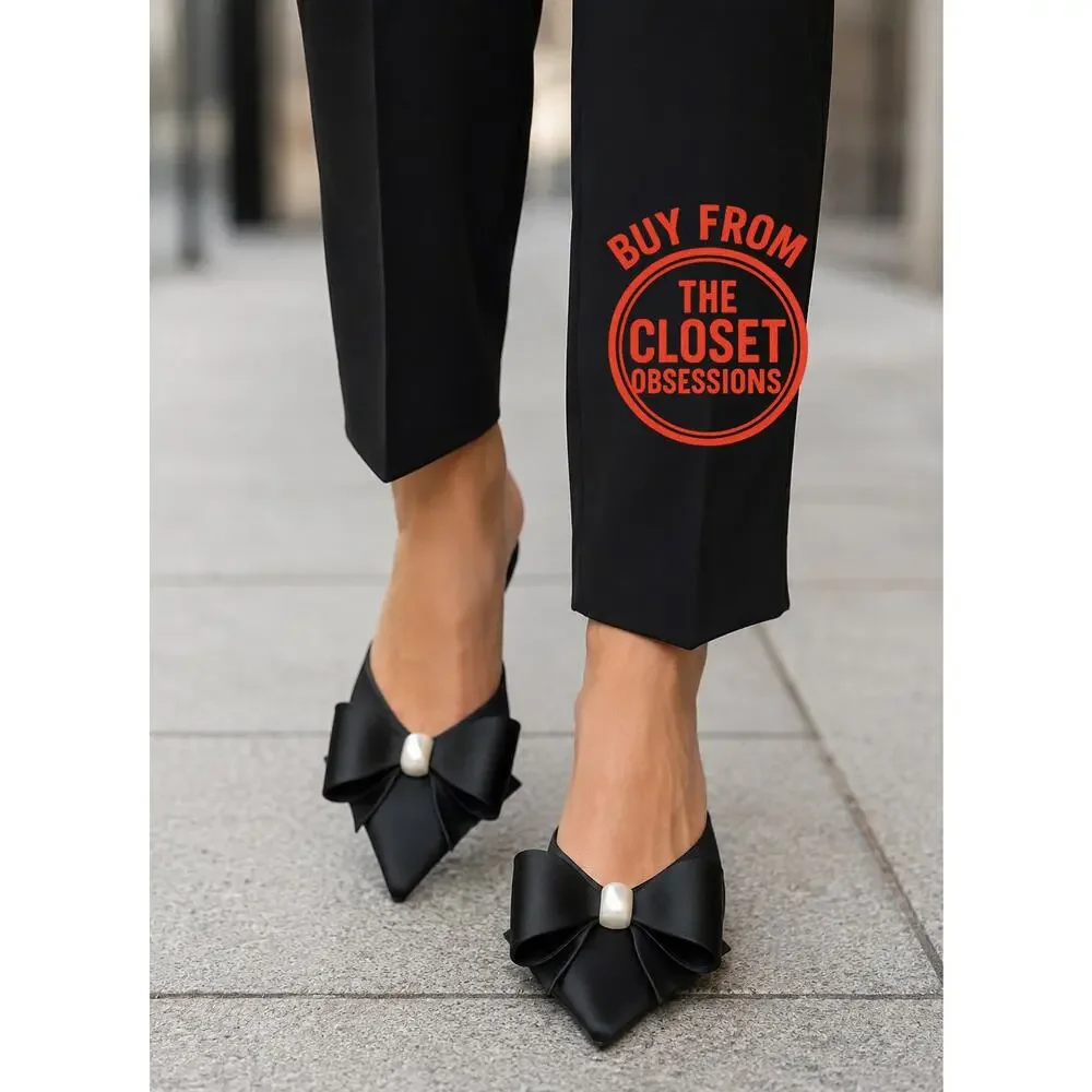 Zara black satin
