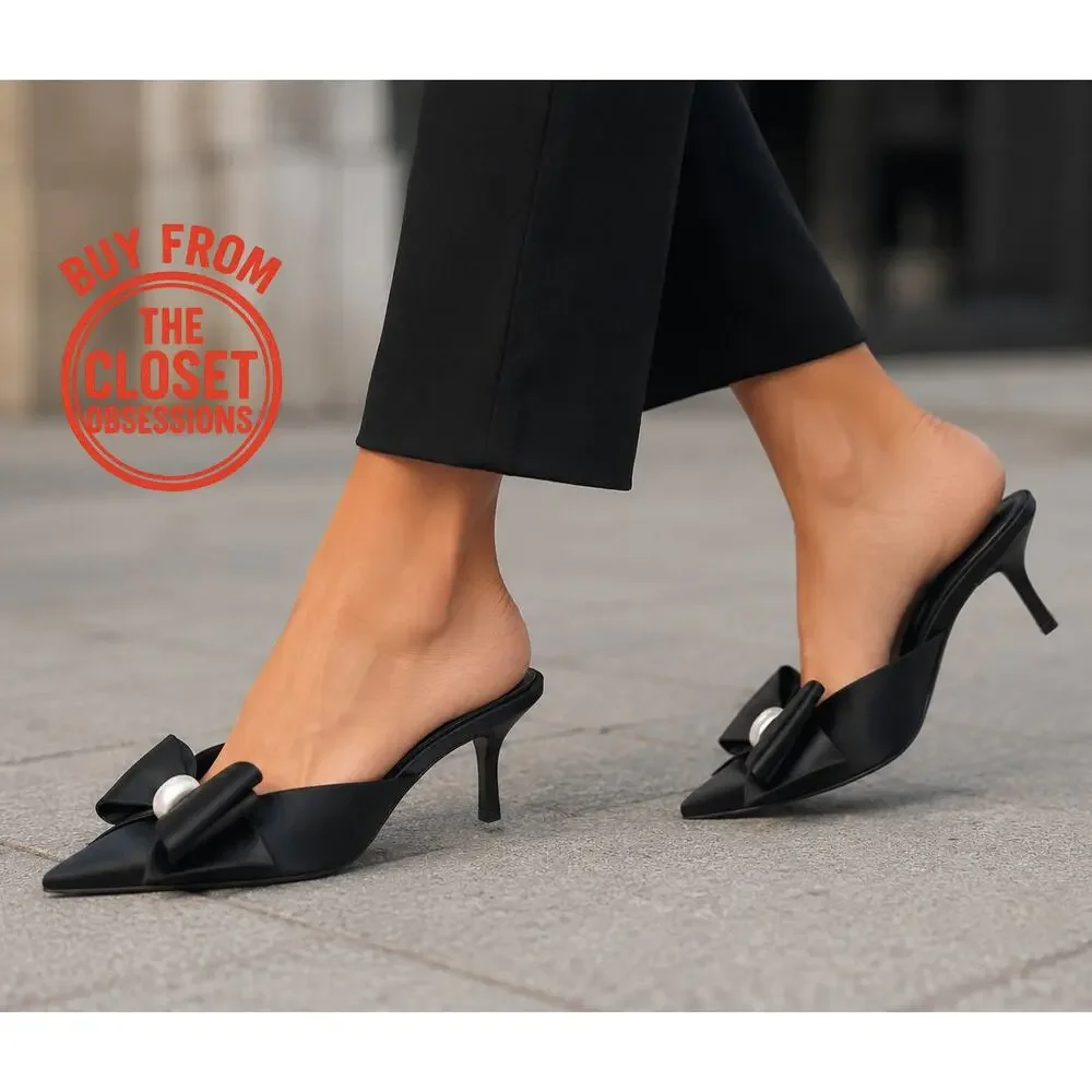 Zara black satin