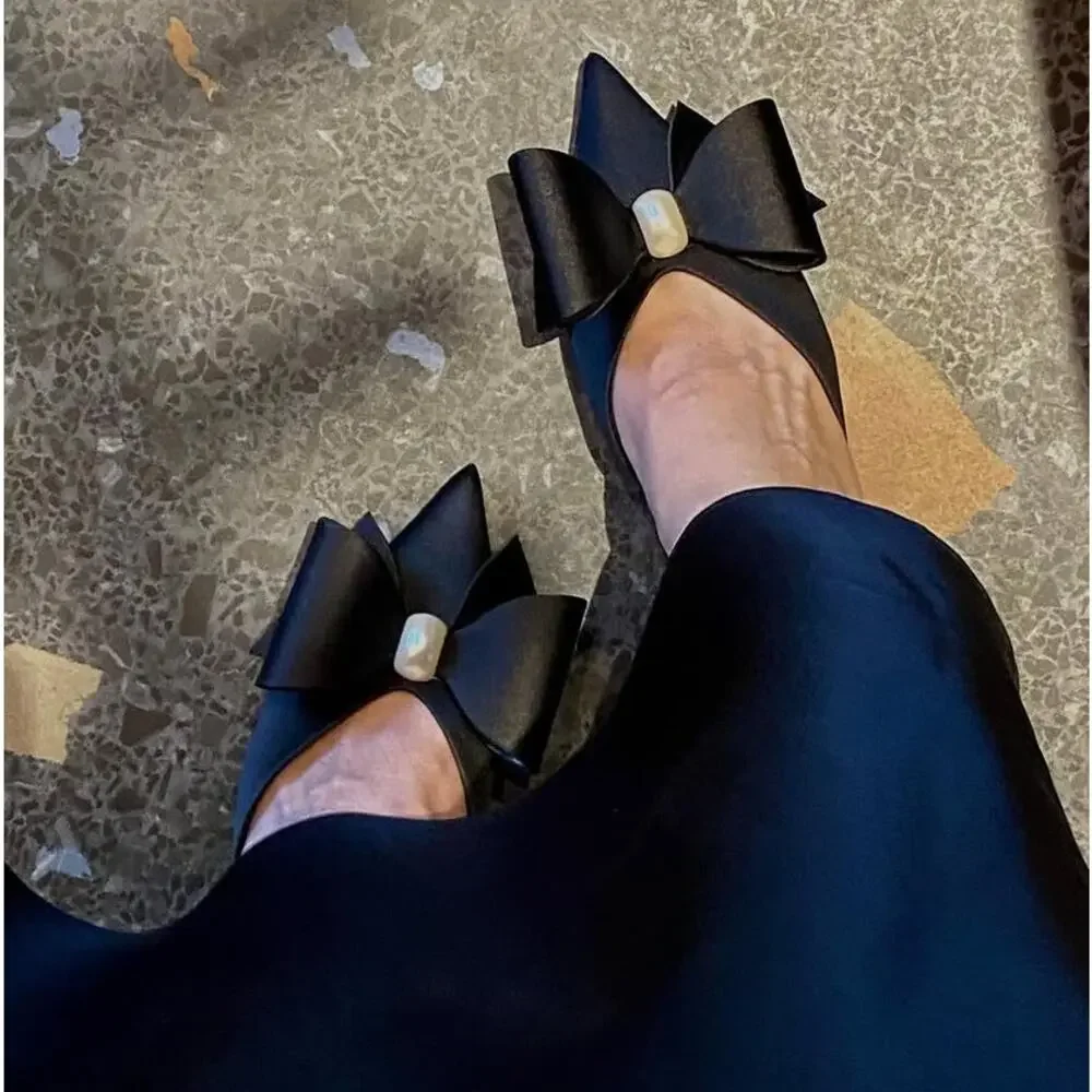 Zara black satin