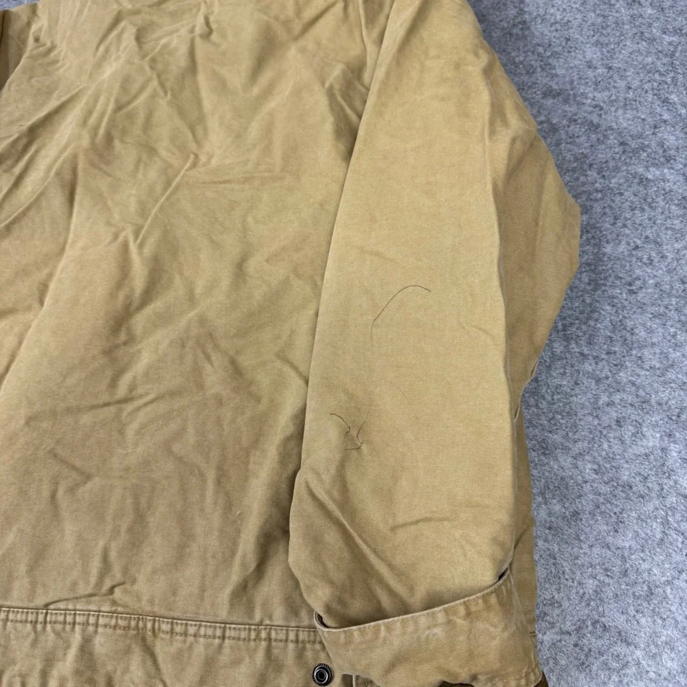 American Eagle Outfitters Mens Tan Canvas Workwear Jacket Corduroy Collar Large