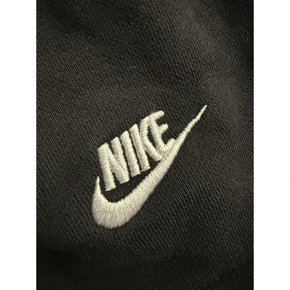 Nike Sportswear Essential Women Black Cotton Jersey Shorts Drawstring M 3555