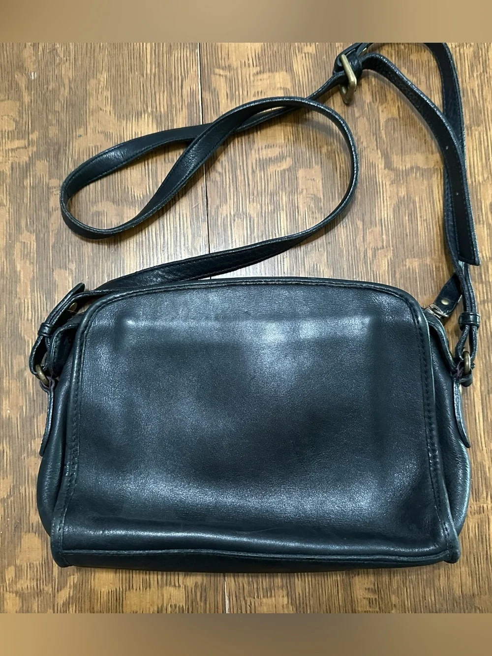 Vintage Liz Claiborne Black Leather Blazer Bag