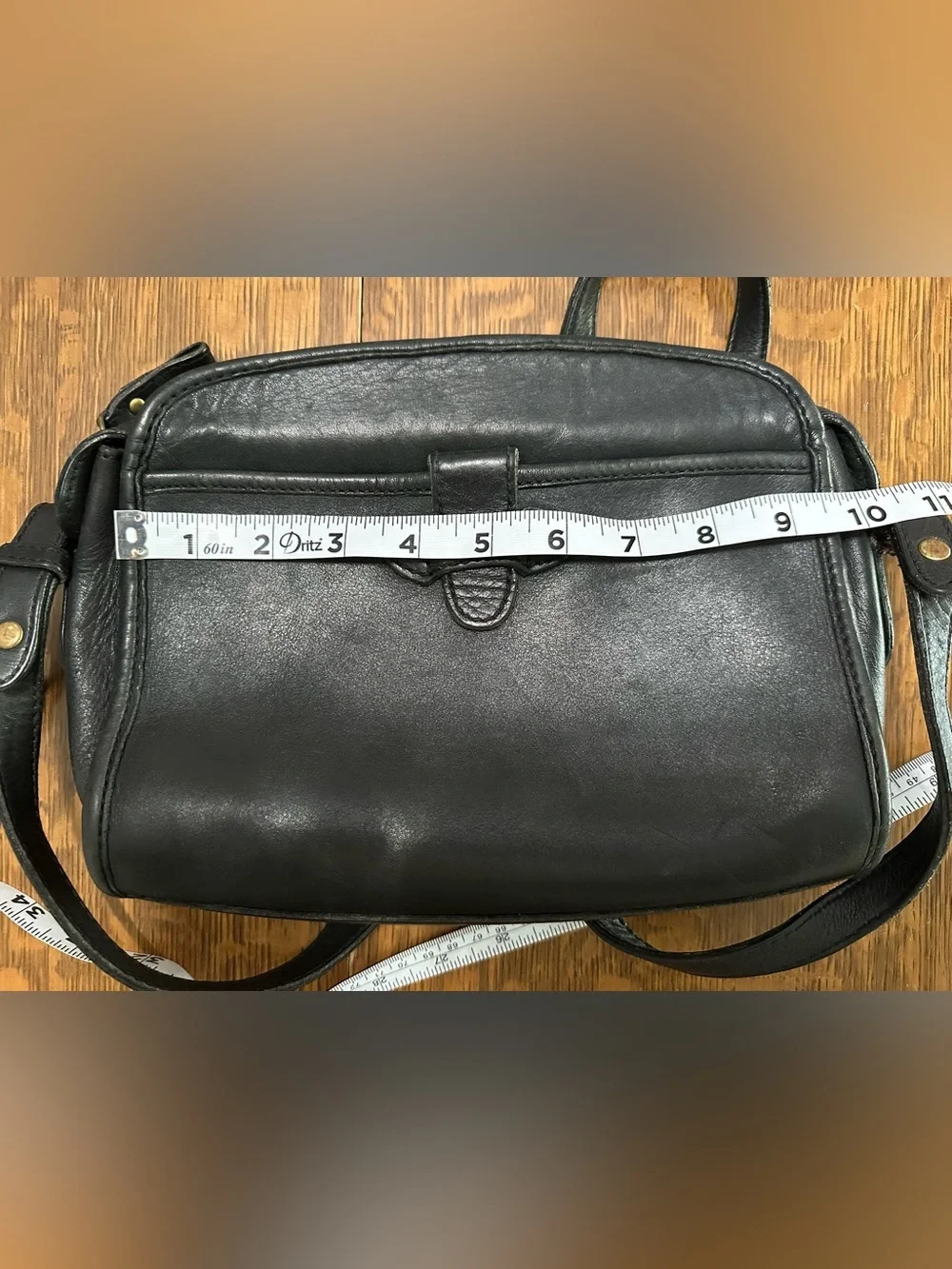 Vintage Liz Claiborne Black Leather Blazer Bag