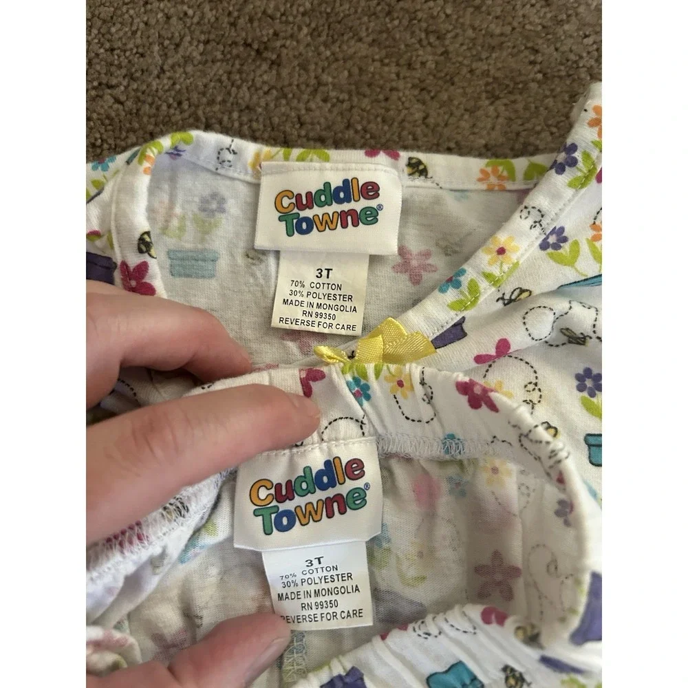 Vintage Early 2000S Cuddle Town Youth 2 Pc Set Size 3T
