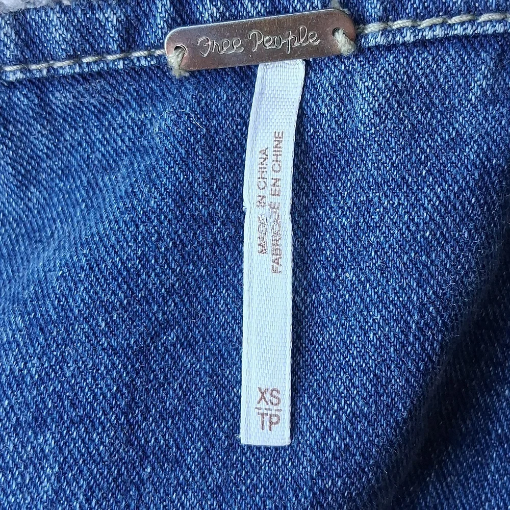 Free People Hooded Denim Jacket XS