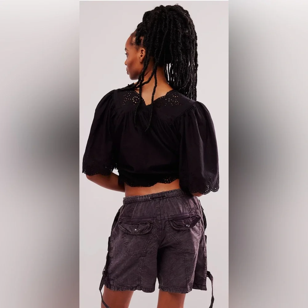 NWOT Free People Moon Bay Parachute Cargo Shorts