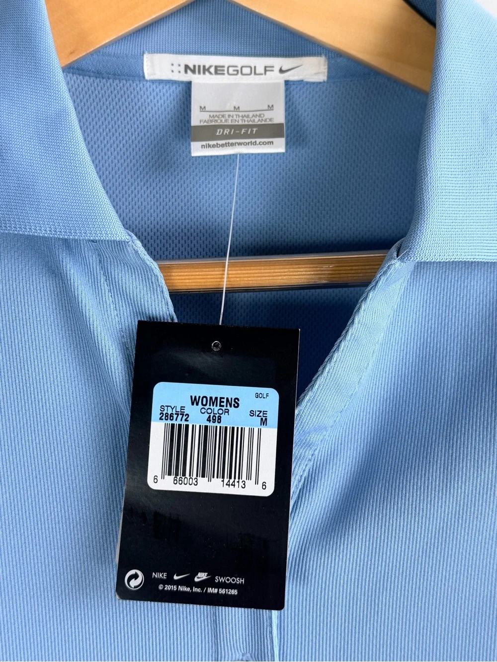Nike Golf Dri-FIT Blue Polo Shirt Medium NWT Women’s