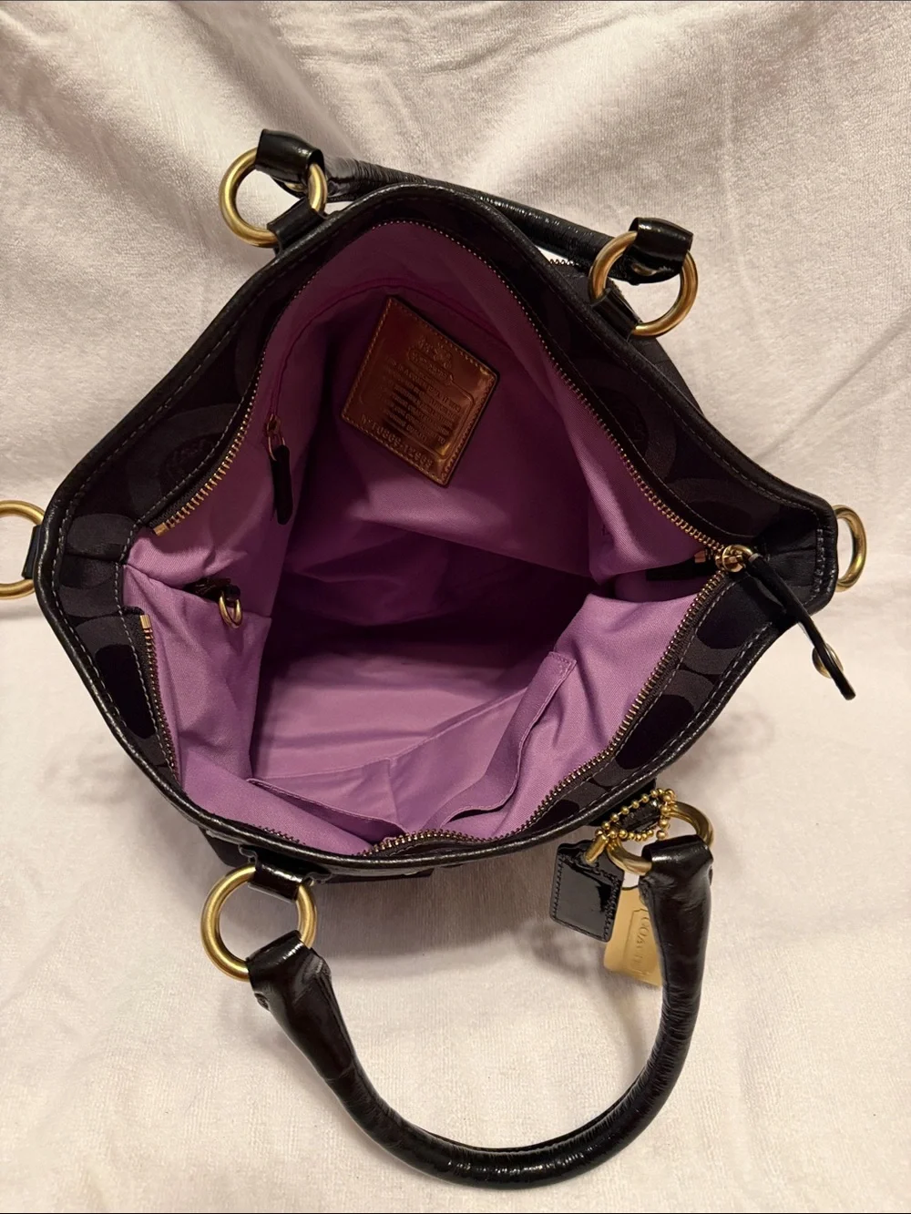 Coach tote featuring