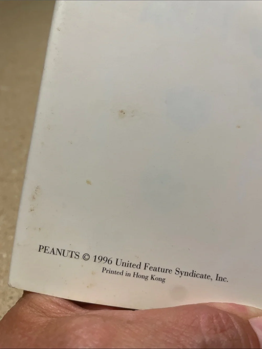 Peanuts hardcover featuring