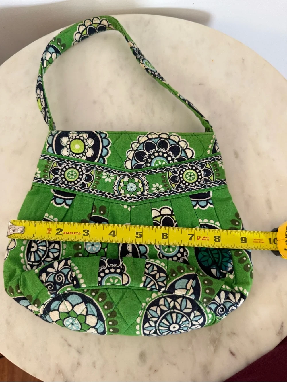 RETIRED Vera Bradley Cupcakes Green Hannah Small Tote 100% Cotton bag purse