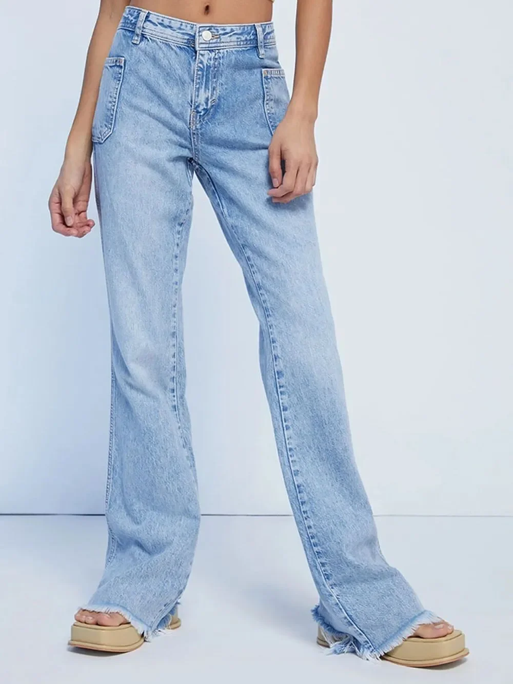 FREE PEOPLE IZZY FLARE JEAN BLUE 31