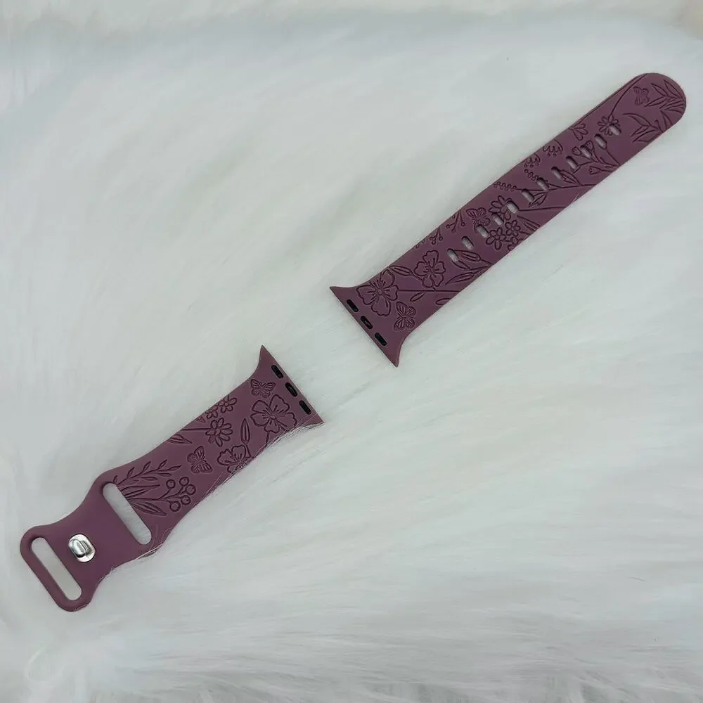 Floral Design Apple Watch Bands 42mm 44mm 45mm 49mm