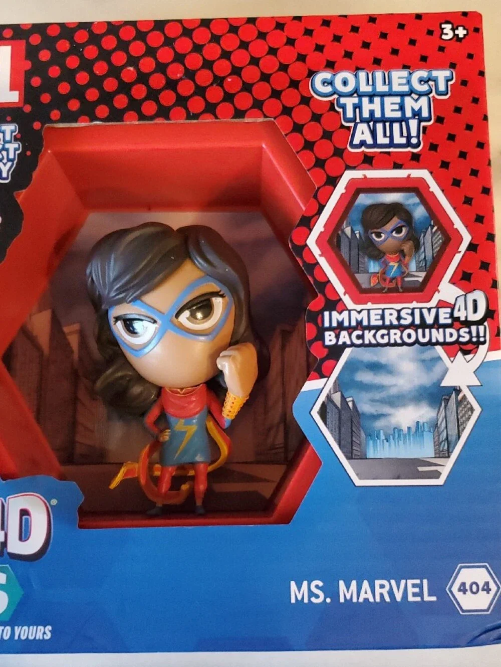 Marvel Ms. Marvel Collectible Figure - Blue, Red, Yellow