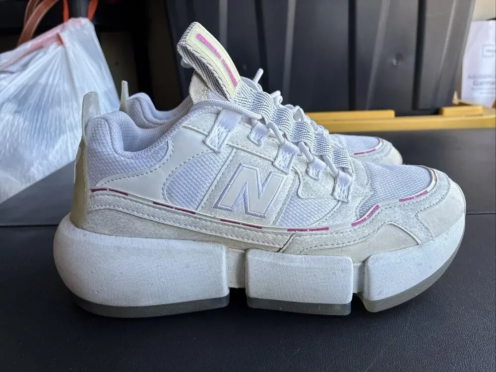 New Balance X Jaden Smith Mens White Pink Vision Racer Shoes Sneakers Size 8