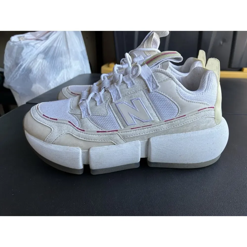 New Balance X Jaden Smith Mens White Pink Vision Racer Shoes Sneakers Size 8