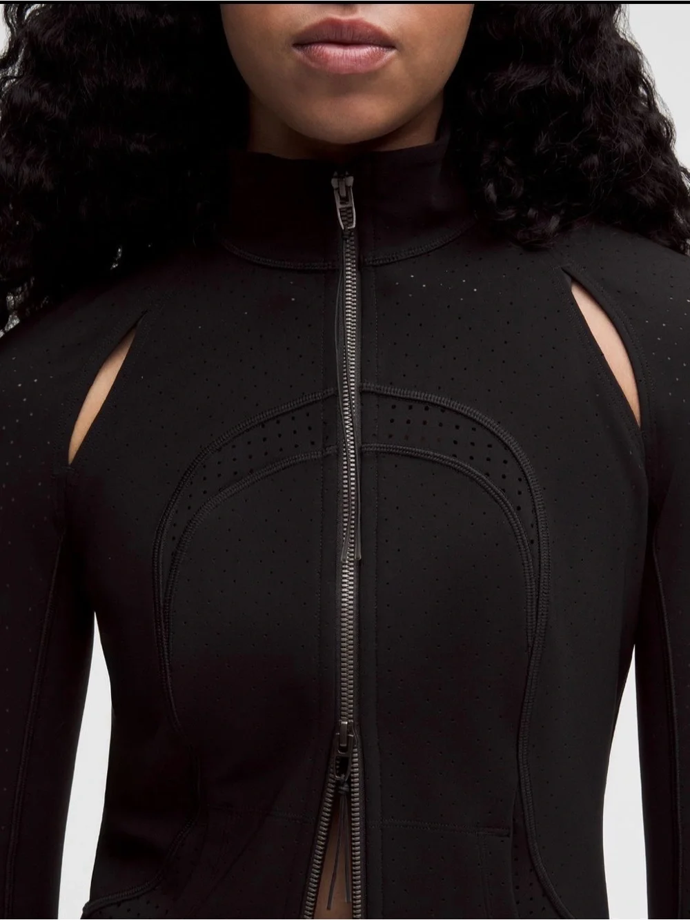 Lululemon Women Perforated Define Jacket *SLNSH, Black, Size 4