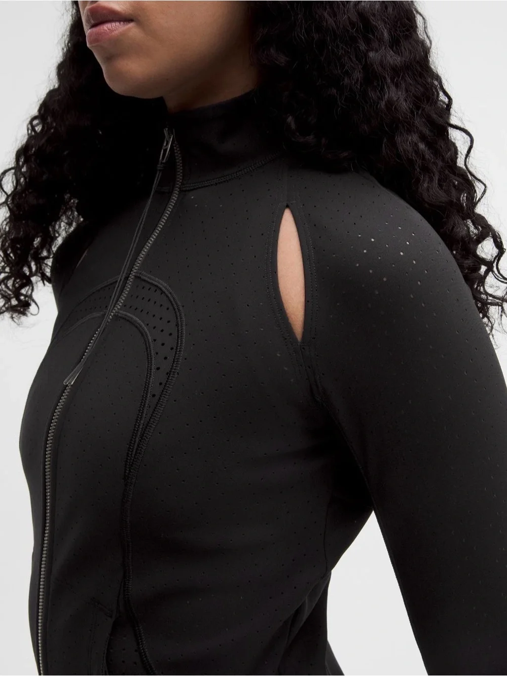 Lululemon Women Perforated Define Jacket *SLNSH, Black, Size 4